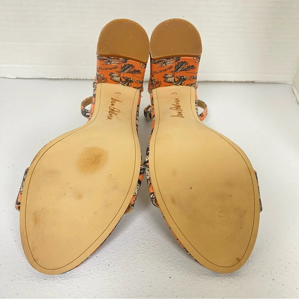 Sam Edelman Yaro Sandals Women’s 6.5M Peach Block Heel Ankle Strap Open Toe - Picture 11 of 11